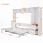 Lit escamotable mural avec placard et tiroirs Murphy-55615178-55615177