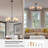 Agnella 6-Light Flush Mounted Pendant Lighting Chandelier For Hallway Loft Kitchen Bar Close To Ceiling-106956943