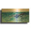 «Wave 6» par Jennifer Gardner, art mural en métal doré, 24 po x 12 po-133037109