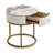 19.68"Marble Nightstand with Drawer