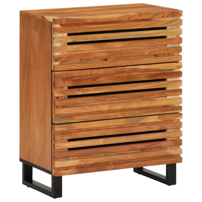 Briseis 60cm W 3 - Drawer Chest of Drawers, Ochre brown