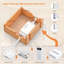 Bamboo Charging Station For Multiple Devices Include 5 Port USB Charger, 5 Cables,Style 1