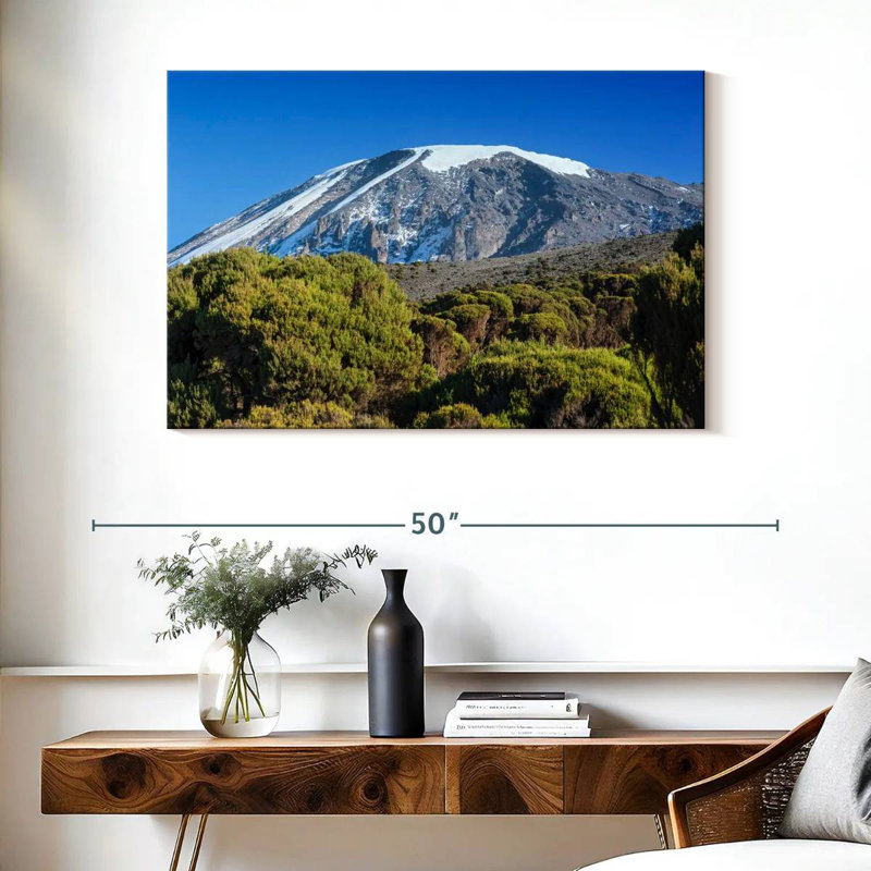 Snowcapped Mt Kilimanjaro, 26" H x 39" W