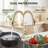 15.35 In. Single Handle Pull Down Sprayer Kitchen Faucet Commercial Sink With 360° Swivel Spout & Deck Plate-116078894