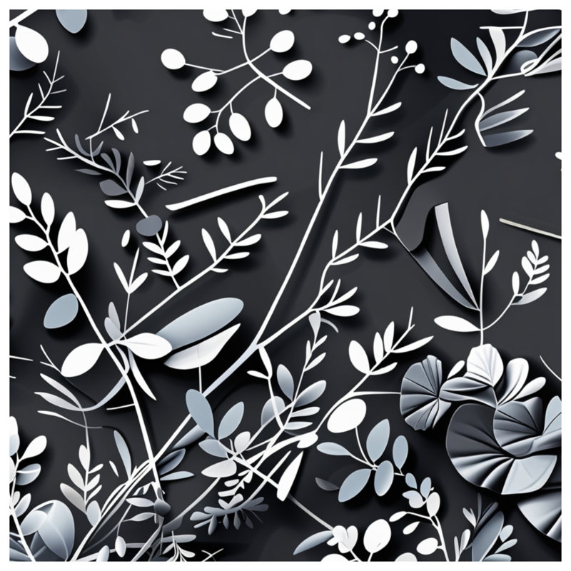 Jeté Leafy, 60in W x 80in H