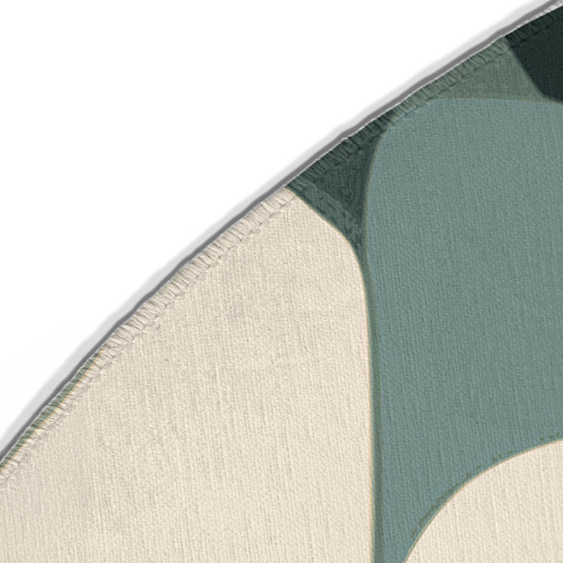 Square Spectrum Indoor And Outdoor Area Rug, Round 5'