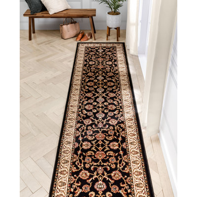Belliere Sarouk Black Traditional Rug