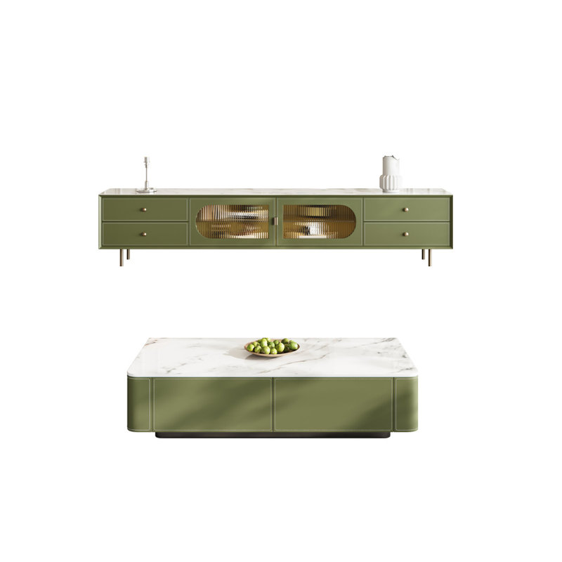 Meuble télé et table basse de luxe léger