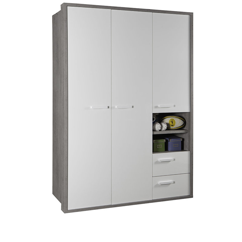 Mipiace 3 Door Manufactured Wood Wardrobe