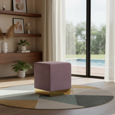 Annora Velvet Ottoman