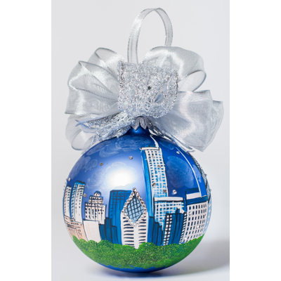 6'' Handmade Glass Ball Ornament