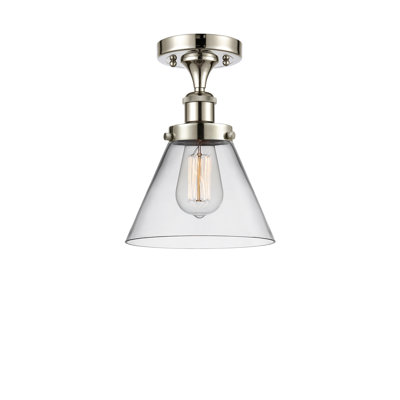 Plafonnier semi-encastré 1 lumière Ballston Urban Cone