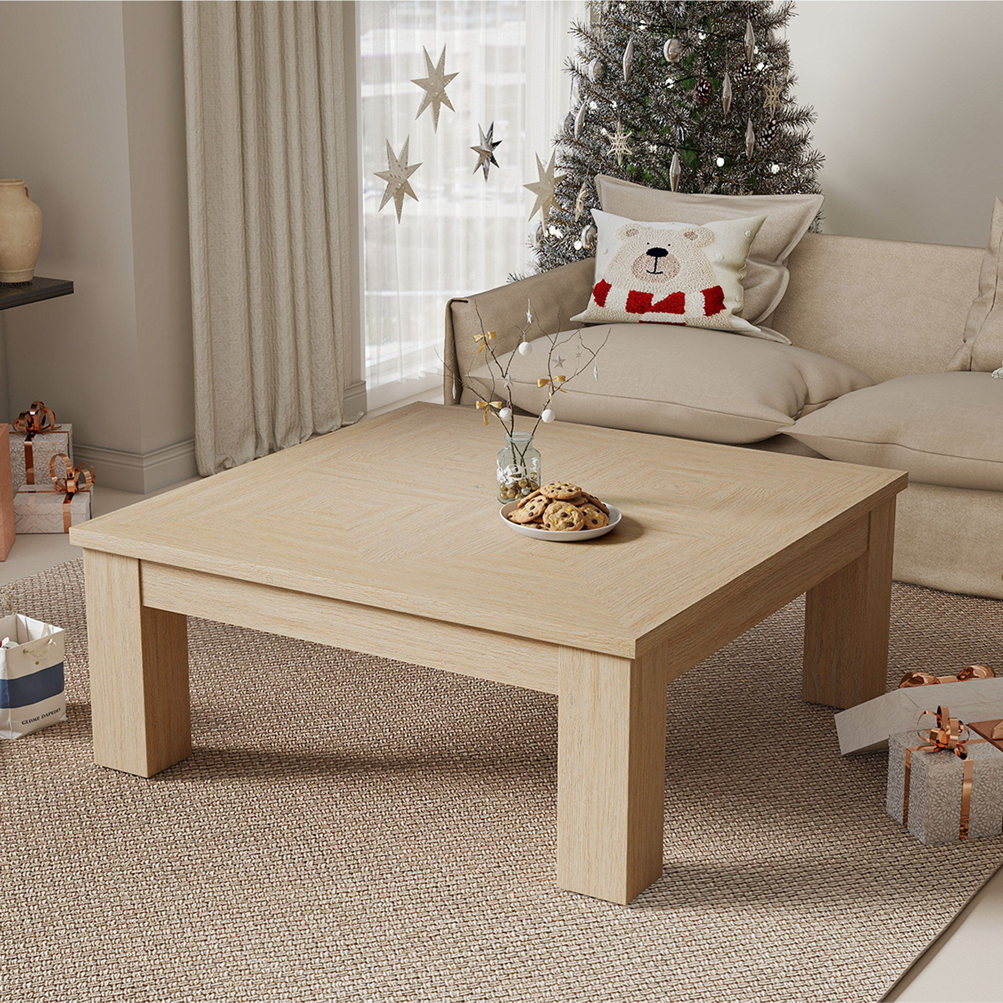 Dutton Coffee Table, Natural Oak