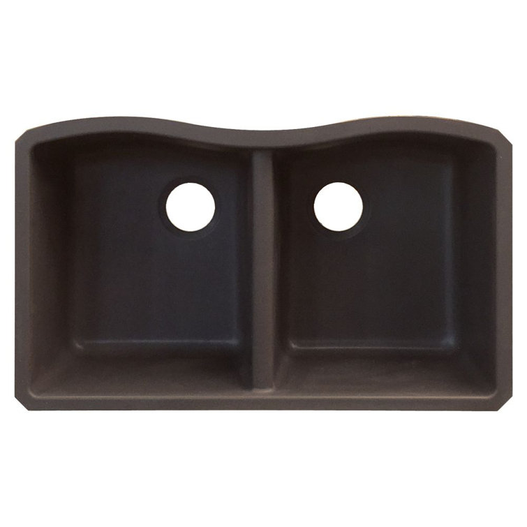 Aversa 31.9375'' L Undermount Double Bowl Kitchen Sink
