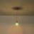 1-Light Modern Dome Glass Pendant Light