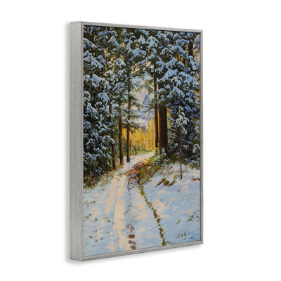 «Snowy Forest Trail», estampe numérique par Andrew Kiss