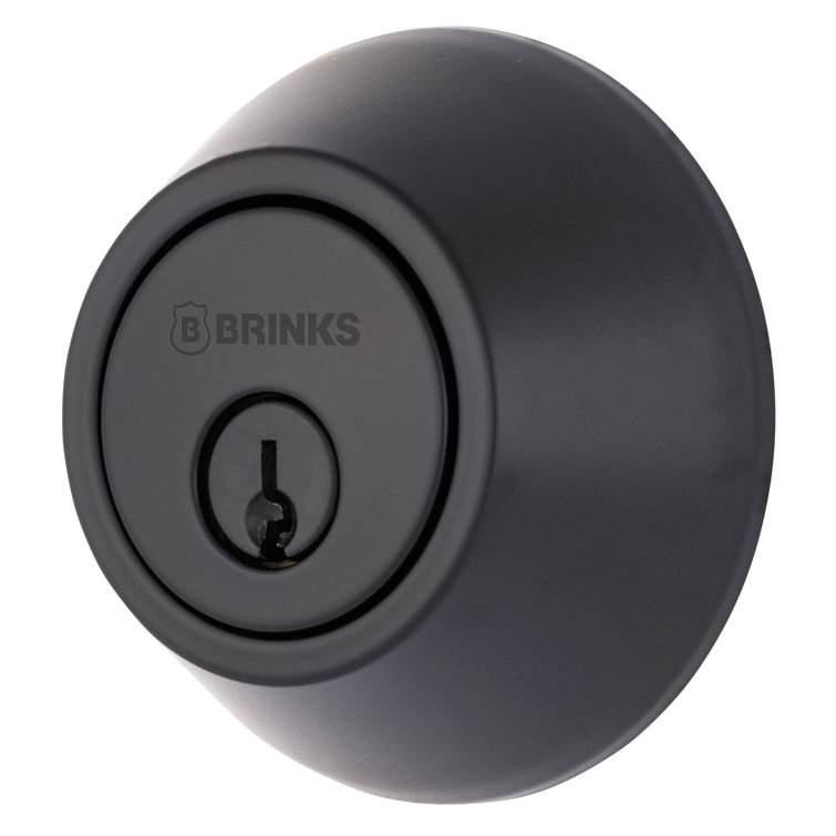 Brinks Raleigh Series Transitional Round Single Cylinder Deadbolt,