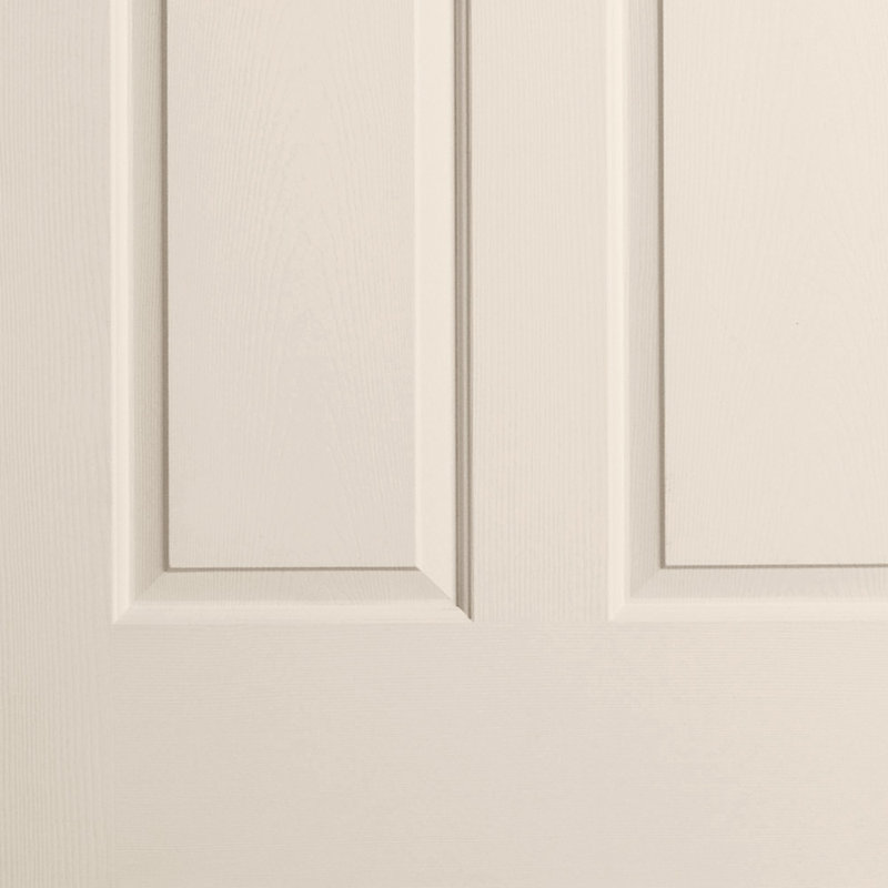 Primed 6-Panel Colonist Textured Hollow Core Molded Door, 26" x 80"