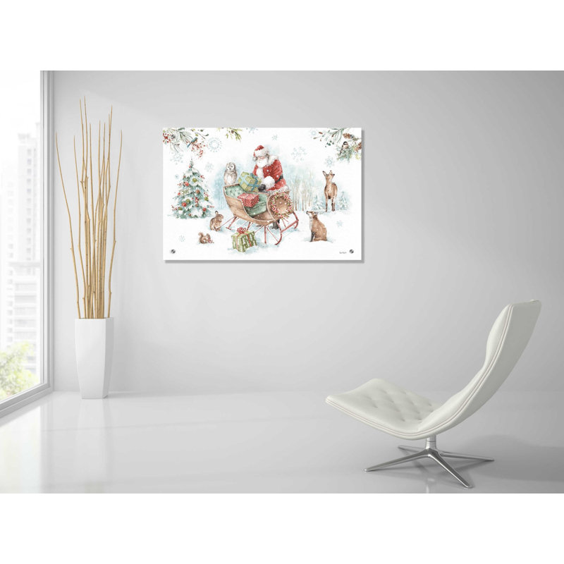 «Magical Holiday I» par Lisa Audit, art mural en verre acrylique, H 24 po x l 36 po x P 0,2 po