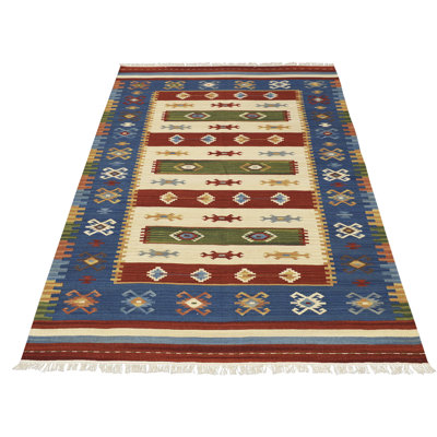 Southwestern Wool Hand Woven Area Rug