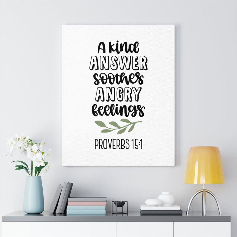 Kind Answer - Wrapped Canvas Print, 61cm H x 46cm W