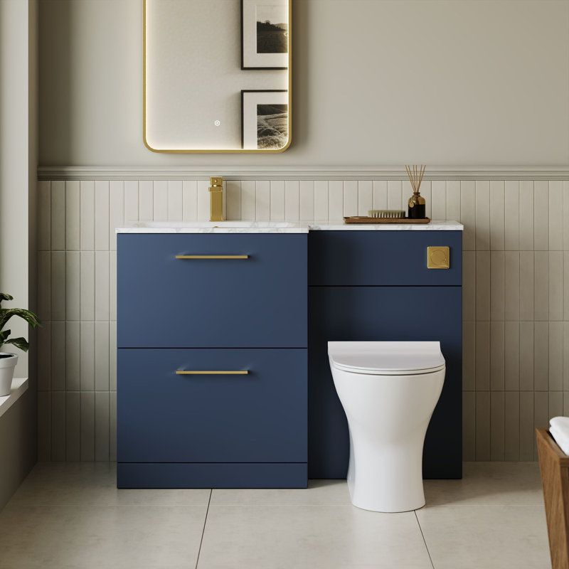 Arno 1105 mm Bathroom Vanity, Midnight Blue