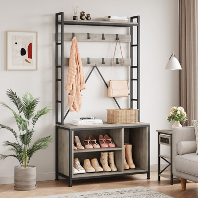 Metal Freestanding 8 - Hook Coat Rack