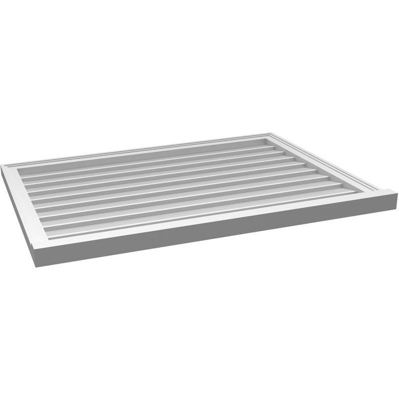 Cadre de seuil Brickmould, brun clair apprêté, H 30 po x l 42 po x P 2 po