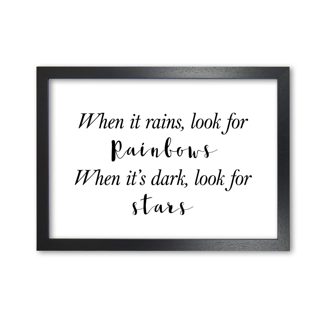 When It Rains Look For Rainbows - Print