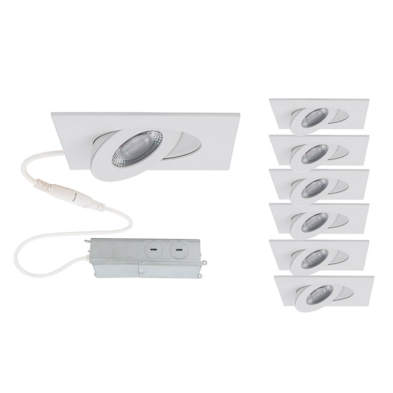 Lotos 3.5'' Dimmable Air-Tight IC Rated LED Canless Recessed Lighting Kit