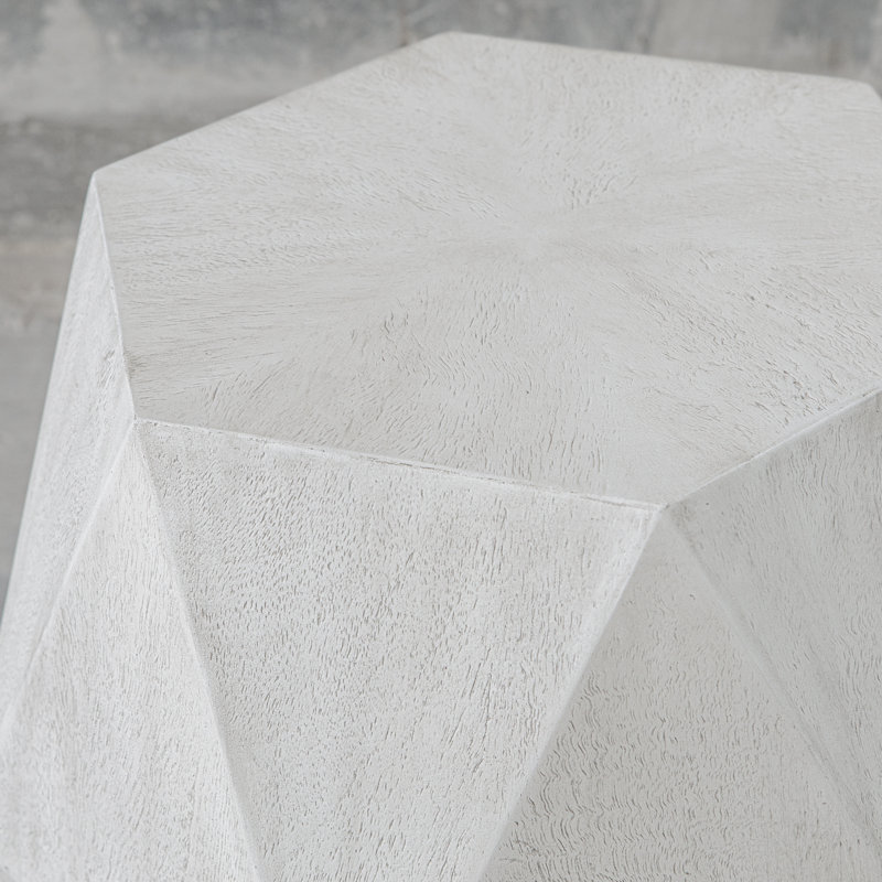 End Table, White Ceruse