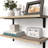 2 Rustic Living Room Shelf - Style With 40Lb Weight Capacity Display Shelves Of 2 Limit