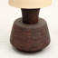 Lampe de table artisanale 13X13X26.5 fabriquée à la main avec base en boispour salon-chambre-maison-décoration-plateau de table, lampe de table