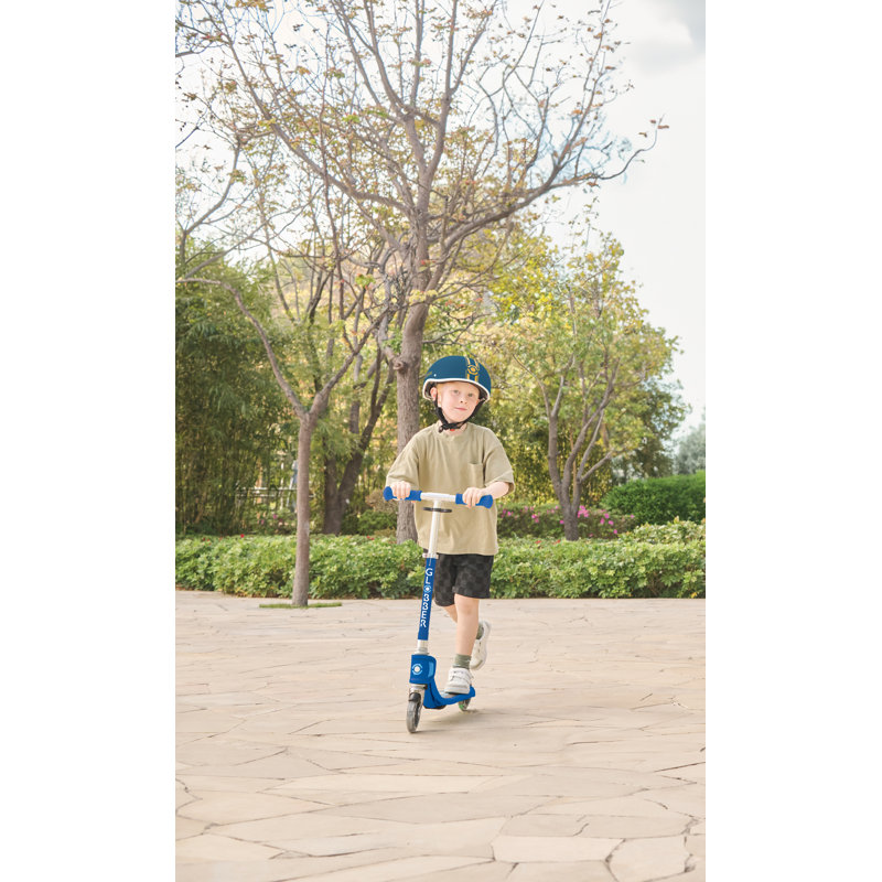 Globber Flow Foldable Junior 2 Wheel Scooter, Blue