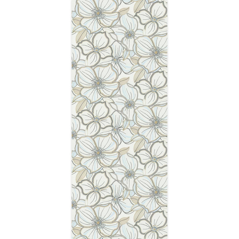 Bordure florale pelez et collez, L 120 po x l 48 po