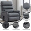Fauteuil inclinable à deux moteurs avec position infinie et levage électrique jusqu'à 350 lb avec télécommande, massage thermique et mécanisme de mouvement robuste-519032313