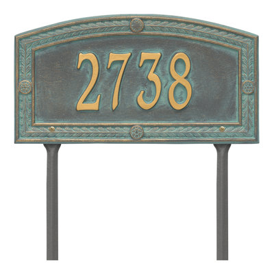 Plaque d'adresse personnalisée sur 1 ligne Hamilton
