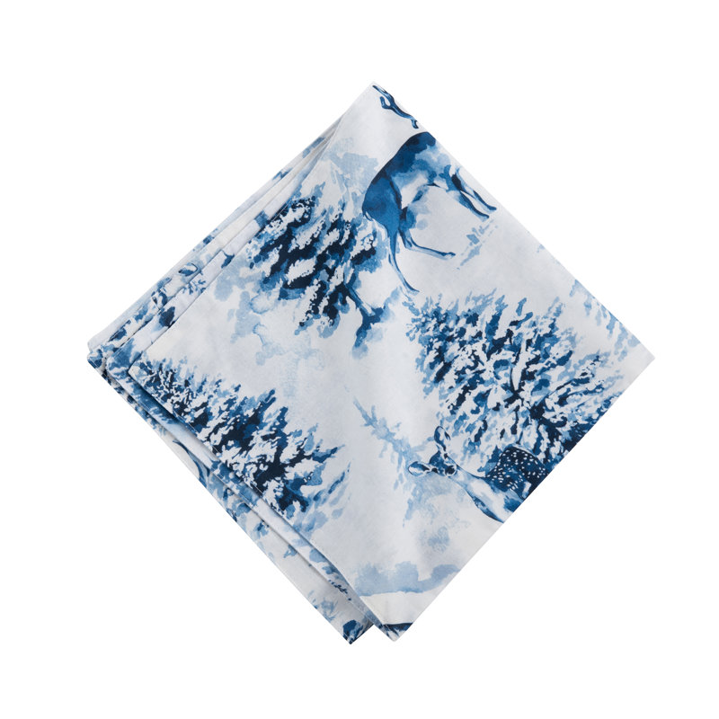 100% Cotton Floral Square Napkin