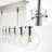 Ausby 6 - Light Nickel/Clear Kitchen Island Pendant