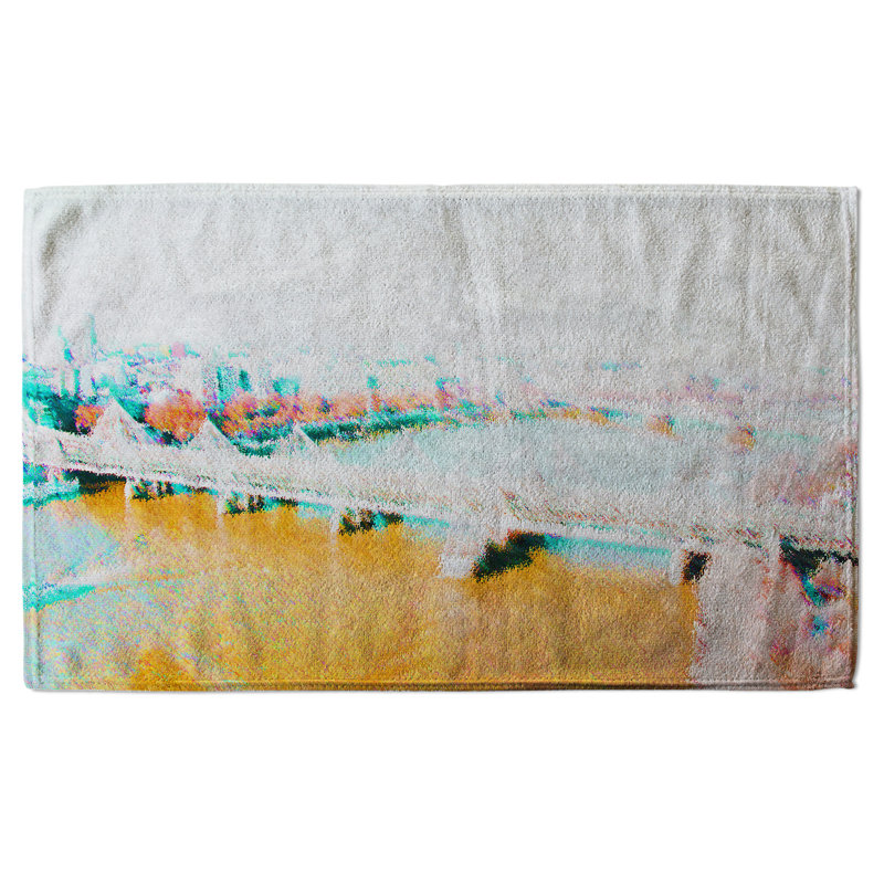 Neaven Polyester Shower Curtain Set, Orange