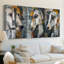 ANIMALS Series Cxxi - Toile tendue avec châssis sur mesure - 3 pièces-1088818327