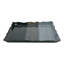 Plateau et plaque de fer en métal de style glamour carré 18 po gris et noir pour le bureau à domicile