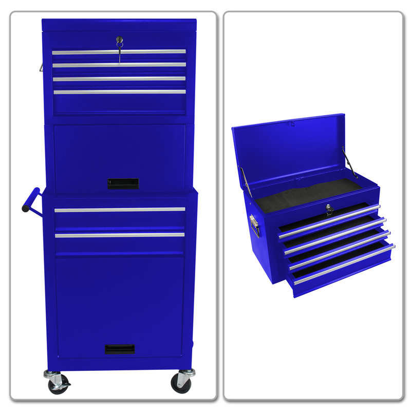 Armoire à outils à 6 tiroirs de 20,86 W polyvalente et pratique avec cadre en métal pour un usage en atelier ou à la maison