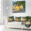 Coussin Seascape Beach, île des Caraïbes, Barbade-29460006-29460009