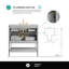 Meuble-lavabo sur pied simple 24 po avec plateau en verre Mirutil-1851667786-1851667763