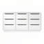 Commode 9 tiroirs blanche