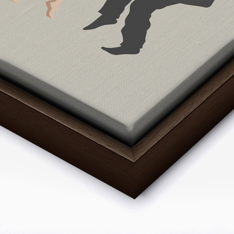 Pulp Fiction Twist Dance No2, Canvas, 24"H x 32"W, Brown Framed