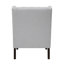Chaise d'appoint en gris avec coussin de siège en mousse et bouton - Contreplaqué amovible pour le salon-1351684712