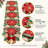 Red and Green Christmas Tree Embroidered Table Runner