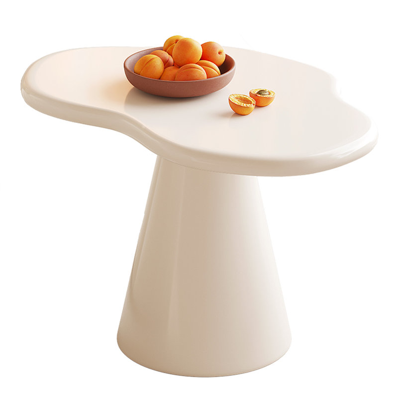 Cream End Table,irregular Side Table
